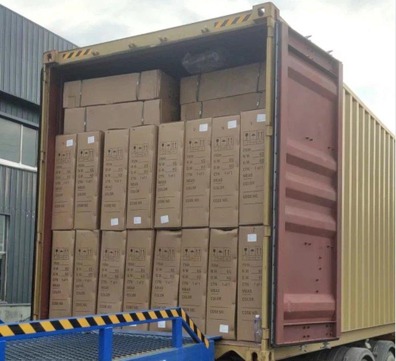 spinning bike loaded into container spinning bike loaded into container